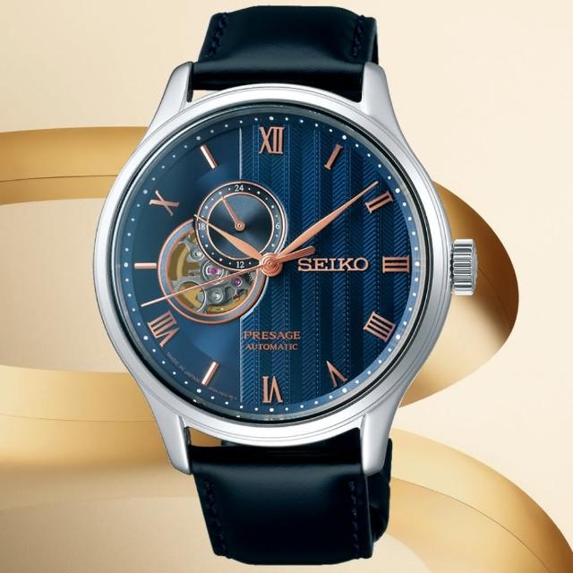 【SEIKO 精工】PRESAGE 經典鏤空機械錶(SSA421J1 / 4R39-00W0B)