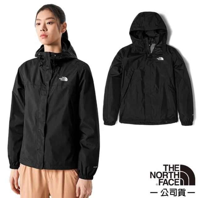 The North Face 女 3效能 防水透氣防風耐磨連帽外套_亞洲版型/夾克.風雨衣(5K2X-JK3 黑 N)