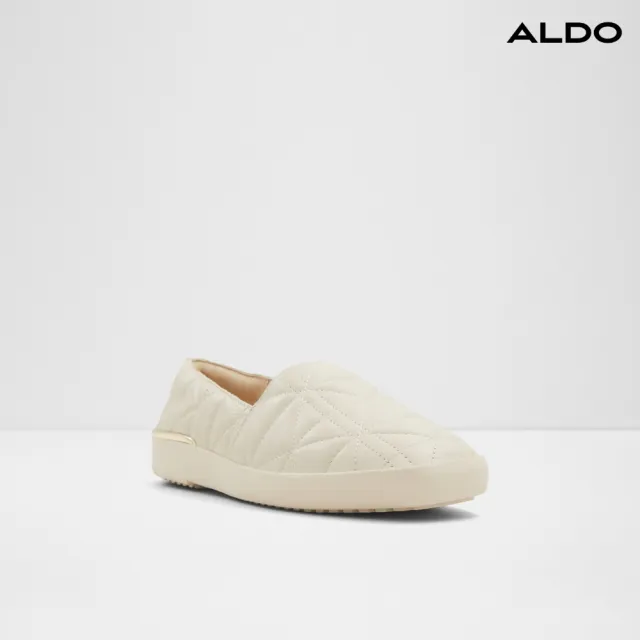 【ALDO】QUILTEN-品味格紋樂福鞋-女鞋(米白色)