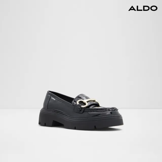 【ALDO】雙11★MISKA-品味馬銜釦厚底樂福鞋-女鞋(黑色)