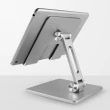 【Ermutek】強化版鋁合金手機平板支架&多角度可折疊立架(銀色/深灰色)