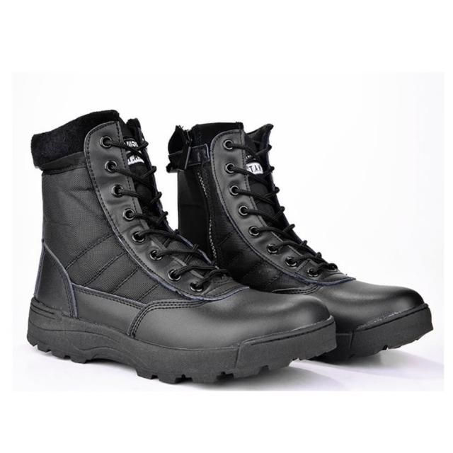 【May Shop】高筒戰術靴 軍迷作訓靴男軍訓鞋 戰鬥靴