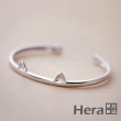 【HERA 赫拉】銀貓耳朵手鐲 H111030104(飾品)