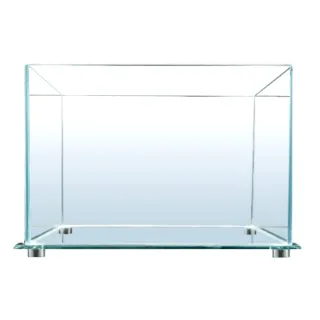 【SHINMAO 欣茂】超白玻璃魚缸 40cm 鋁合金防鏽底墊/空缸/超透光(派克魚缸40x26x30高cm)