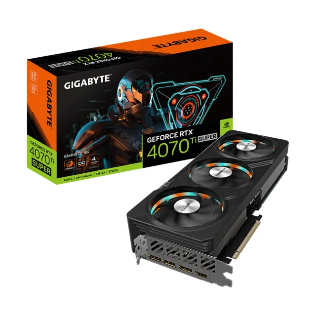 【GIGABYTE 技嘉】GeForce RTX 4070 Ti SUPER GAMING OC 16G顯示卡