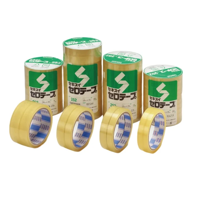 SCKISUI 積水牌 玻璃紙膠帶 12mm x 35M 日本製 10入 /束 NO.252