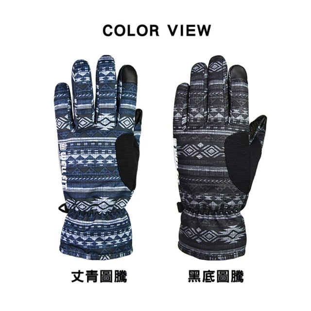 【WellFit】KEVLAR印花防水觸控通勤手套(兩色)