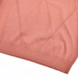 【ILEY 伊蕾】氣質菱格蝴蝶織紋金蔥縲縈針織上衣(粉色；M-XL；1224085011)