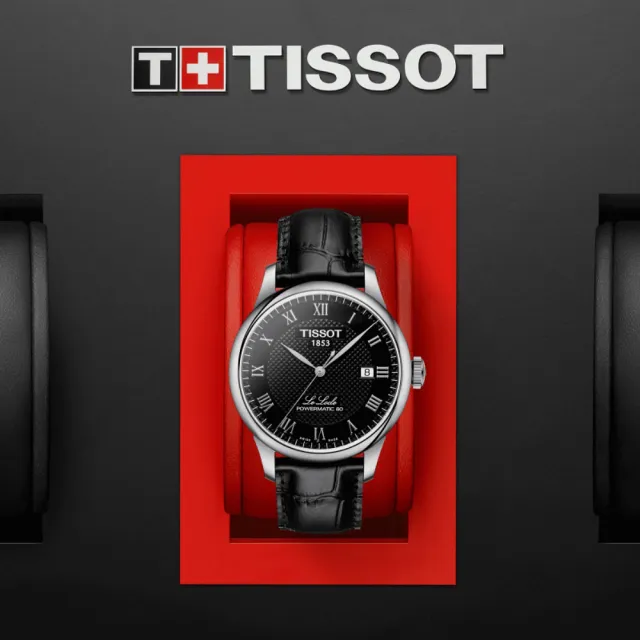【TISSOT 天梭 官方授權】LE LOCLE 力洛克 經典羅馬機械腕錶 禮物推薦 畢業禮物(T0064071605300)