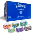 【美國 Kleenex】頂級柔韌盒裝面紙230抽(花色隨機出貨)