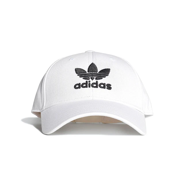 【adidas 愛迪達】Adicolor Next+ C Cap 男款 女款 米白色 可調式 三葉草 運動帽 棒球帽 IQ3517