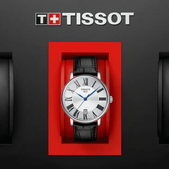 【TISSOT 天梭 官方授權】CARSON 紳士時尚石英腕錶 禮物推薦 畢業禮物(T1224101603300)