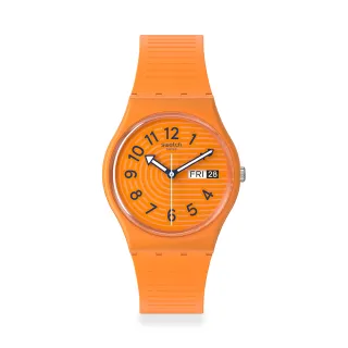 【SWATCH】Gent 原創系列手錶 TRENDY LINES IN SIENNA 男錶 女錶 手錶 瑞士錶 錶(34mm)