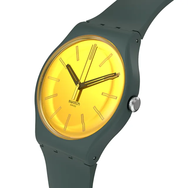 【SWATCH】New Gent 原創系列手錶 GOLD IN THE GARDEN 男錶 女錶 手錶 瑞士錶 錶(41mm)