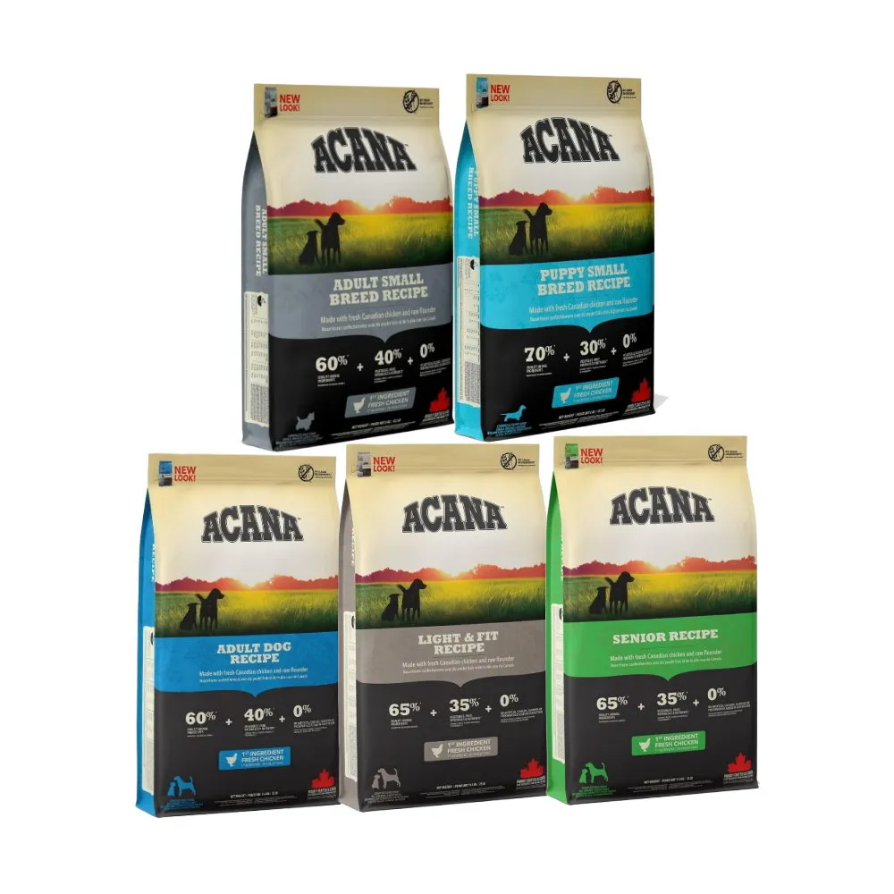 【ACANA】挑嘴無穀配方犬糧2kg 放養雞肉+新鮮蔬果（成犬/老犬/室內犬/幼犬）(狗糧、狗飼料、狗乾糧)