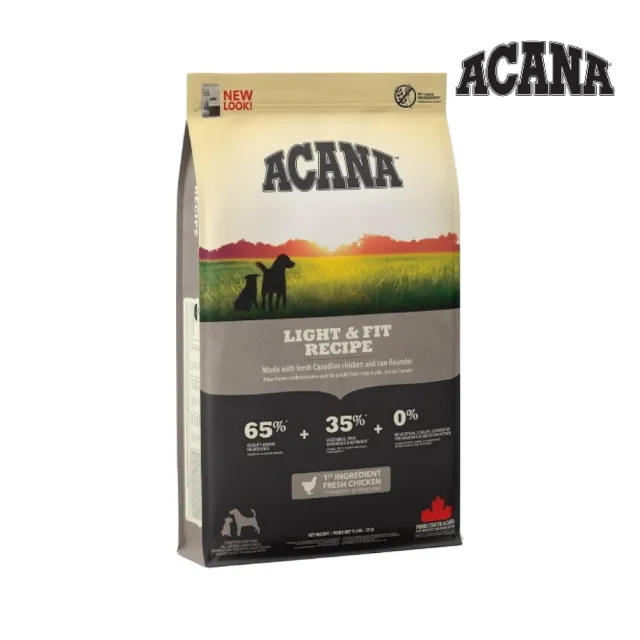 【ACANA】挑嘴無穀配方犬糧2kg 放養雞肉+新鮮蔬果（成犬/老犬/室內犬/幼犬）(狗糧、狗飼料、狗乾糧)