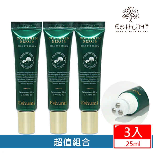 3W CLINIC3W CLINIC 膠原積雪草電熨斗滾珠撫紋眼霜25ML*3入