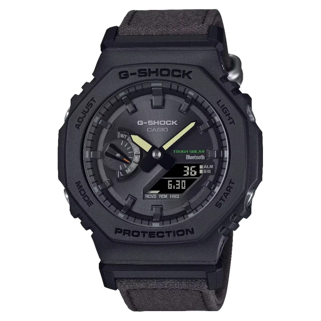 CASIO 卡西歐 藍芽多功能環保時尚潮流腕錶 咖啡棕 45.4mm(GA-B2100CT-1A5)