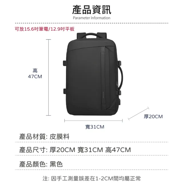 【Azaer】雙11 多功能大容量後背包 男 雙肩包 電腦包(USB充電包 筆電包 旅行包 運動包 肩背包)