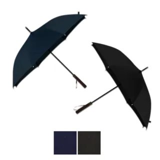 【樂邁家居】OLYCAT 質感木柄鹿紋自動傘(直柄手把雙色任選)