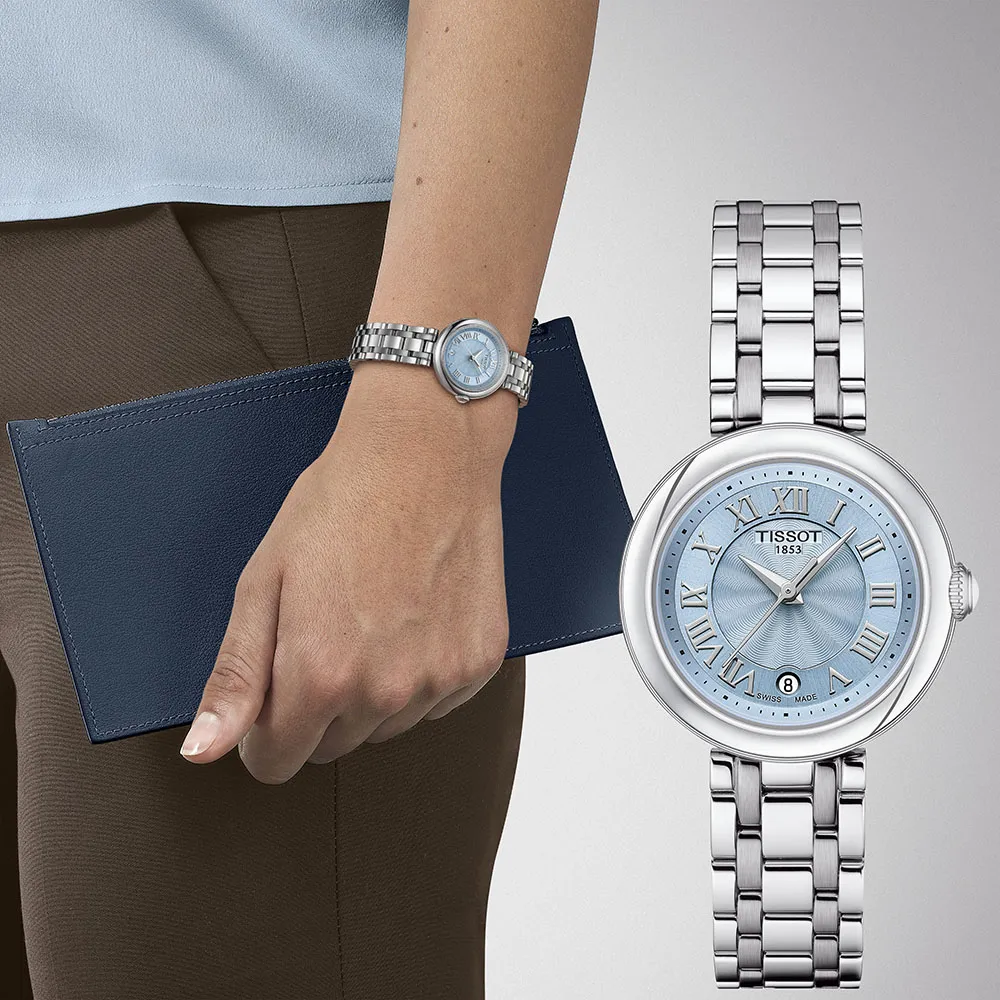 【TISSOT 天梭】官方授權 BELLISSIMA 羅馬石英女錶-XS/26mm 母親節 送禮 禮物(T1260101113300)