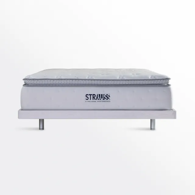 【有情門】STRAUSS 雲朵床墊-5*6.2呎(製作期2-3週/加強2.0獨立筒彈簧/MIT/雙人床/支撐力)