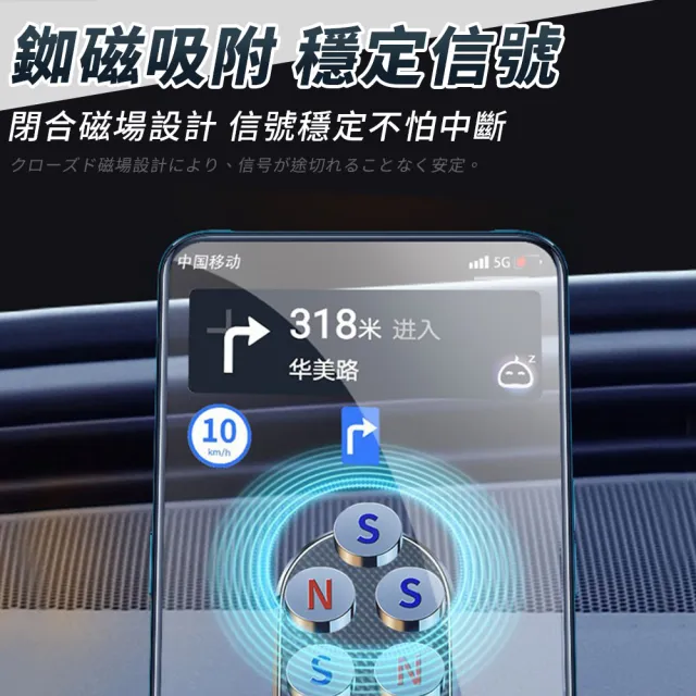 【OKAWA】360度超強吸磁萬用手機架