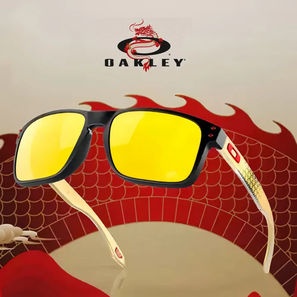 【Oakley】奧克利 HOLBROOK 龍年限定款 偏光太陽眼鏡 OO9244 75 霧黑框24K水銀偏光鏡片 公司貨