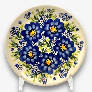 【SOLO 波蘭陶】Vena 波蘭陶 17CM 甜點盤 藍色春宴系列