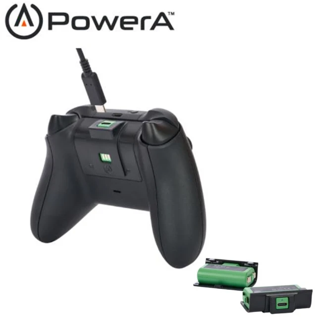 PowerA XBOX 官方授權副廠 遊戲手把同步充電套件(