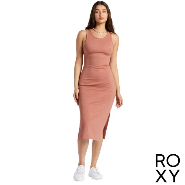 【ROXY】女款 女裝 無袖連身長裙洋裝 GOOD KEEPSAKE DRESS(咖啡色)