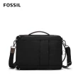 【FOSSIL 官方旗艦館】Buckner 行動族尼龍電腦包-黑色 MBG9475001(可手提側背斜背)