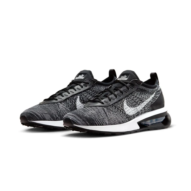 NIKE 耐吉 氣墊休閒鞋 慢跑鞋_男_黑色_FLYKNIT RACER(DJ6106001)