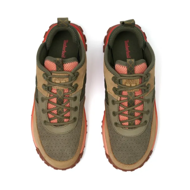 【Timberland】女款淺米色 Greenstride™ Motion 6 低筒健行鞋(A2AVJEN7)