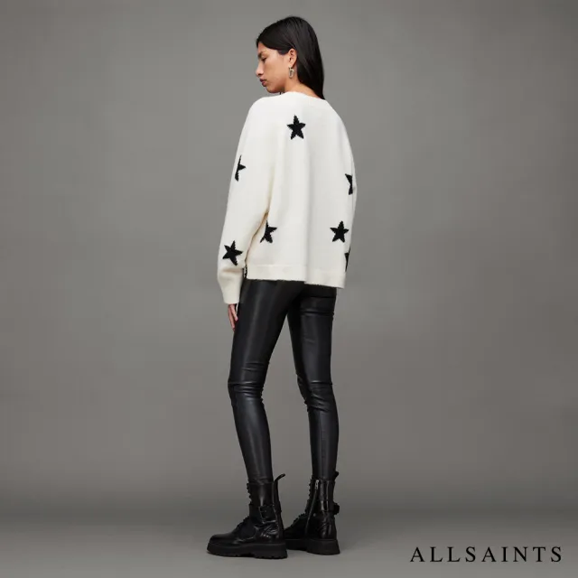 【ALLSAINTS】CORA 高腰純羊皮緊身皮褲-黑 WL185Z(緊身版型)