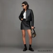 【ALLSAINTS】LEA ARIES 格紋衍縫羊皮短裙 WL159Z(常規版型)