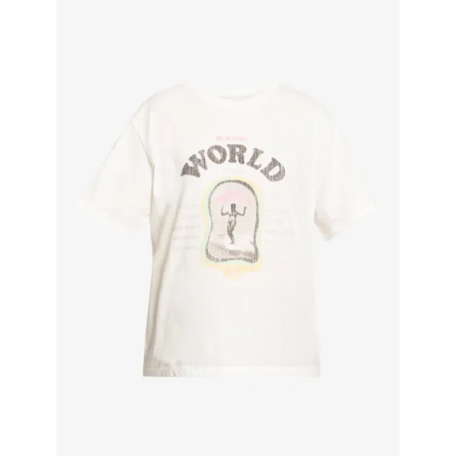 【ROXY】女款 女裝 短袖T恤 MOONLIGHT SUNSET B(白色)