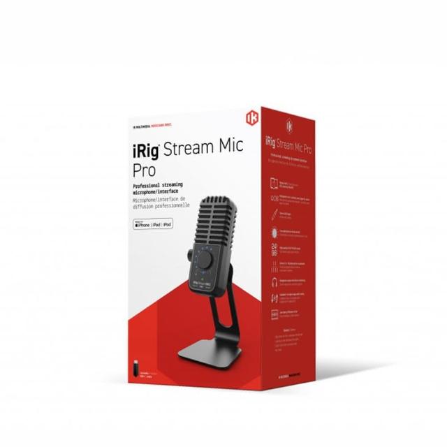 IK Multimedia iRig Stream Mic Pro 桌上型電容式麥克風 黑色有線電腦直播錄音專業麥克風