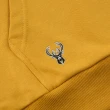 【NBA】NBA 立體隊名 印花 連帽T恤 公鹿隊 男女 黃色(3355105162)