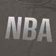 【NBA】NBA 寬版 前後拼接 大學 長袖上衣 NBA 男女 灰色(3255103611)