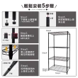 【鐵物局】61X46X90cm四層架100%MIT(電鍍銀/烤漆黑-收納層架/展示架/貨架)