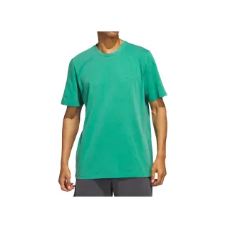 【adidas 愛迪達】SHMOO FTHR Tee 男款 綠色 亞洲版 滑板 聯名 休閒 棉質 上衣 T恤 短袖 HS3027