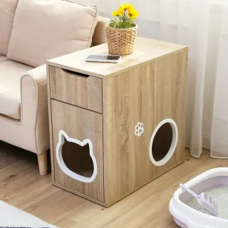 【Akira】板厚1.5cm MIT大空間躲貓貓邊櫃(低甲醛 櫃子 床頭櫃 床邊櫃 置物櫃 收納櫃 邊桌 茶几)