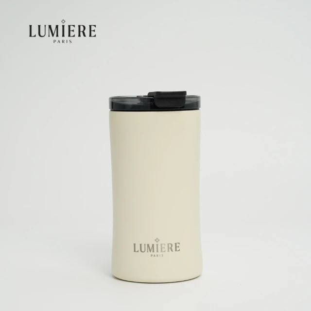 Lumiere Lavish Vintage Cream 防漏防摔隨行保溫杯12oz/360ml-復古奶油(保溫杯 隨行杯 咖啡杯)