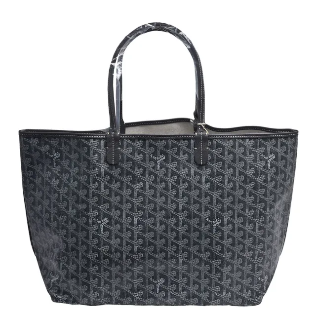 【GOYARD 高雅德】經典St. Louis GM系列印花LOGO帆布肩背托特包(大-灰色AMALOUIS-GM51-GRAY)『entrupy安心