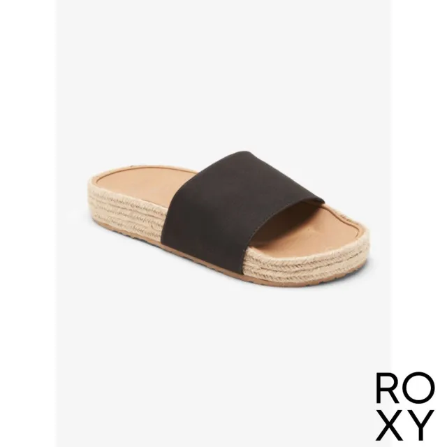 【ROXY】女款 女鞋 涼鞋 拖鞋 SLIPPY ESPADRILLE(黑色)