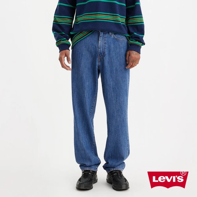 LEVIS 男款 經典501直筒牛仔褲 / 淺藍水洗X多重磨