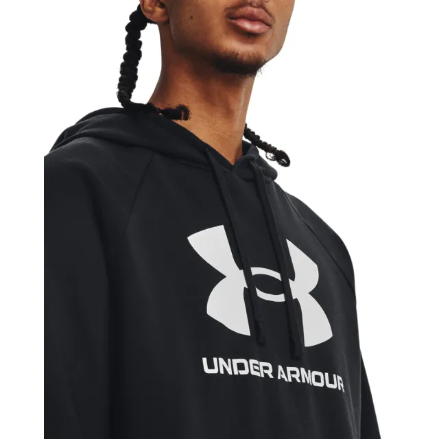 【UNDER ARMOUR】UA 男 Rival Fleece刷毛LOGO帽T(多款任選)