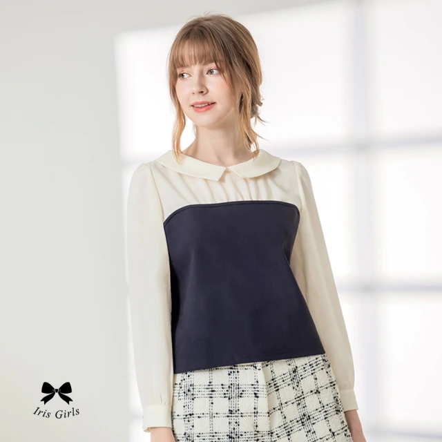 Iris Girls 艾莉詩 甜美特調花朵棉質上衣(3594