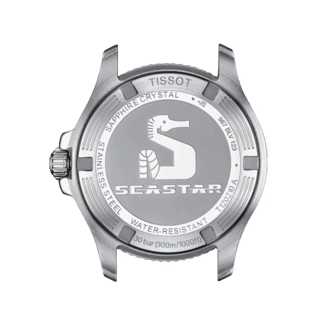 【TISSOT 天梭 官方授權】SEASTAR 1000 珍珠貝 300米潛水石英腕錶 禮物推薦 畢業禮物(T1202101711600)